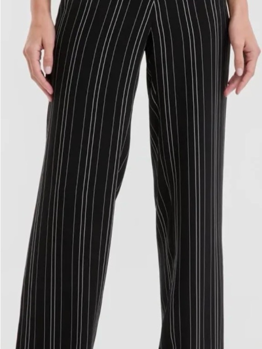 Anne Klein Women's Striped Pull-On Wide-Leg Pants